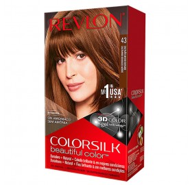 Tinte Revlon Colorsilk 43 Castaño Medio Dorado - Tinte Revlon Colorsilk 43 Castaño Medio Dorado