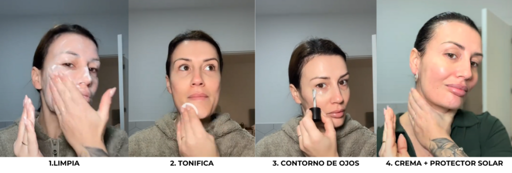 Limpieza e hidratación de la piel