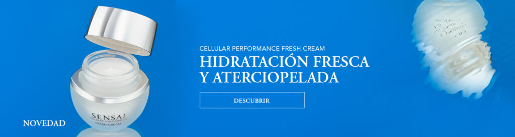 hidratación fresca y aterciopelada sensai, crema sensai, crema cellular performance fresh cream sensai
