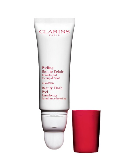 Clarins Beauty Flash Peel, exfoliante beta hidroxiácidos, mejorar textura de la piel, piel luminosa