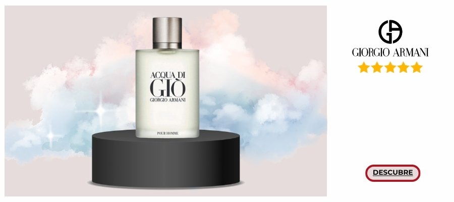 Armani Acqua di Giò con notas de salida marinas y mandarina verde