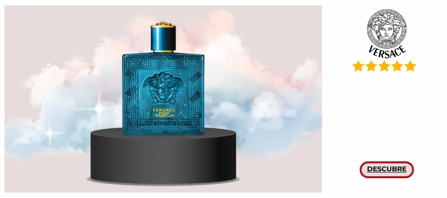 Versace Eros Parfum oriental amaderada con manzana confitada, limón y mandarina italiana