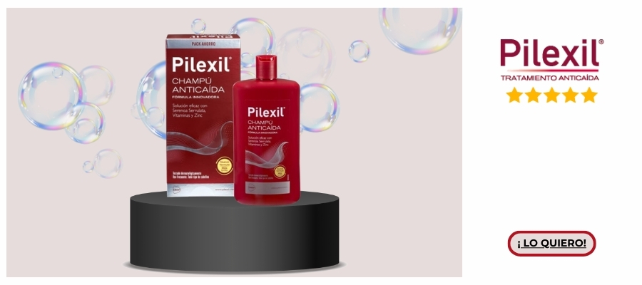 Champú Pilexil Anticaída rojo formato caja