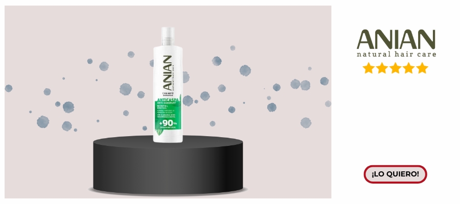Champú Anian Anticaspa Mentol 400ML packaging verde