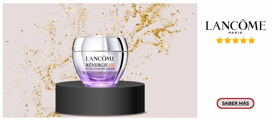 Lancôme Rénergie H.P.N UVMUNE 50Ml plateada y morada