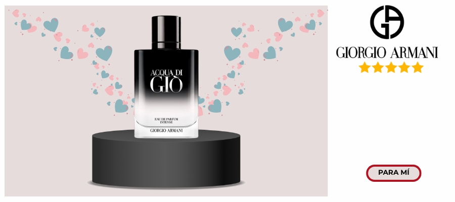 Armani Aqua Di Gio Eau de Parfum Intense degradado negro y blanco