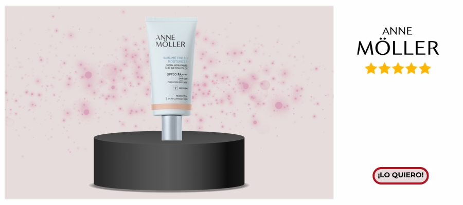 Anne Moller Perfectia Sublime Tinted Moisturizer SPF50  BB cream look natural y fresco