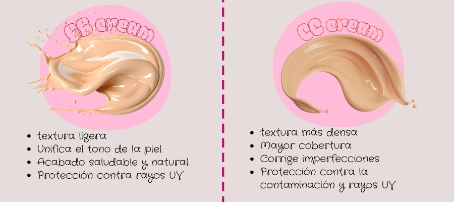 Principales diferencias entre BB cream y CC cream