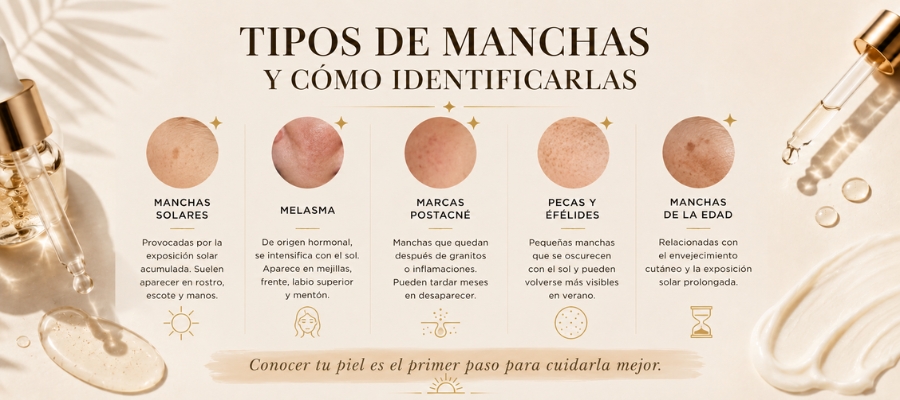 tipos-de-manchas-y-como-identificarlas tipos de manchas en verano y cómo identificarlas