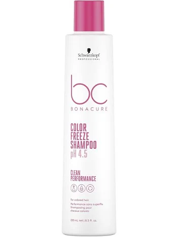 Champú suave para los cabellos coloreados, devuelve al cabello su nivel óptimo de 4.5 a fin de congelar los pigmentos de color a la perfección.