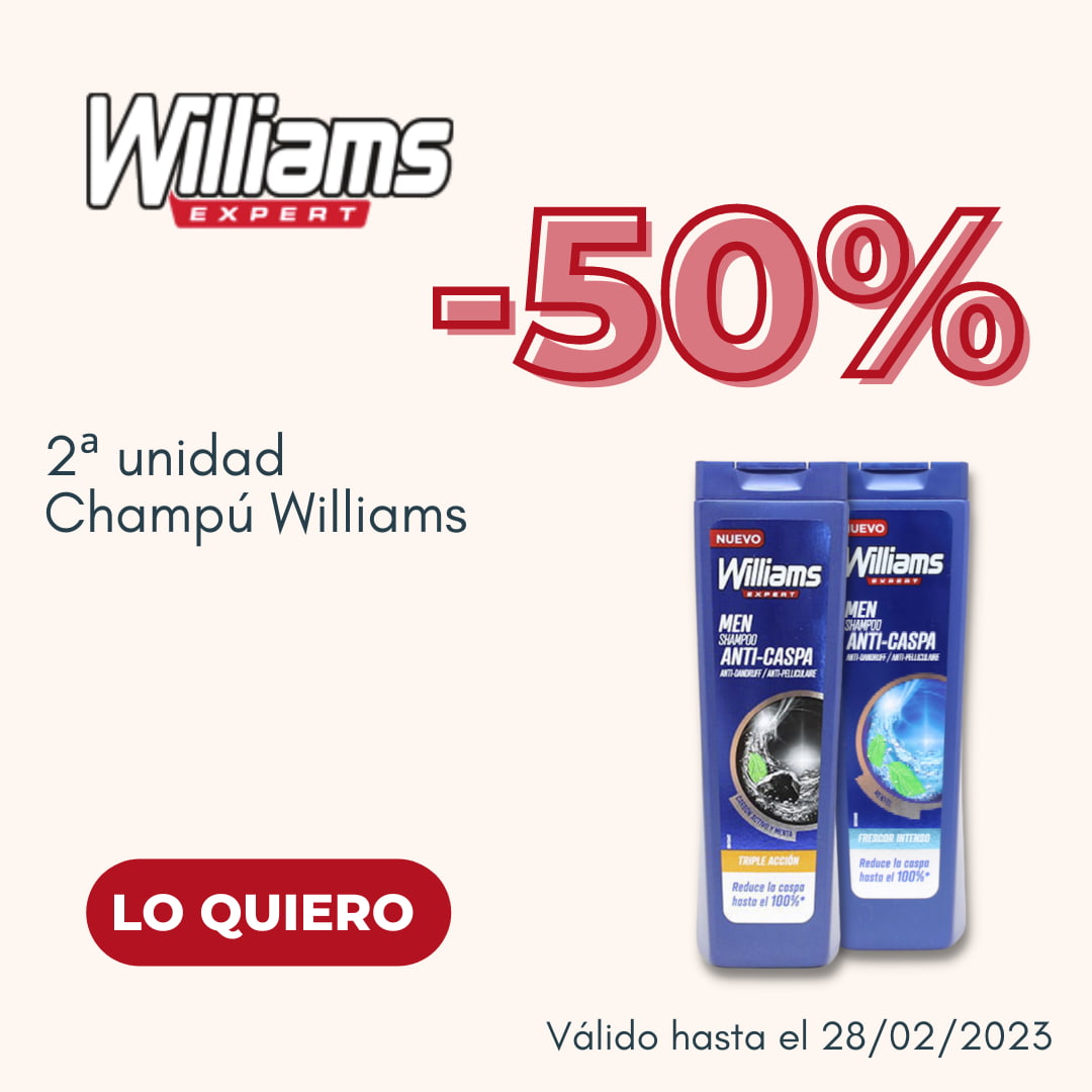 2ª Unidad -50% Champú Williams