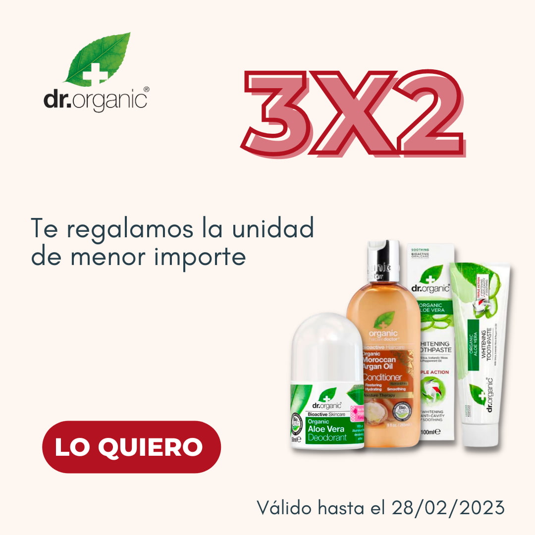 3x2 Dr Organic en toda la marca