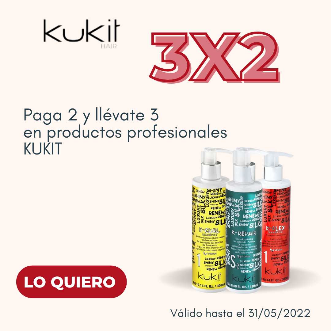 3x2 en Productos Profesionales Kukit Hair