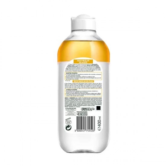 Garnier Pure Agua Micelar En Aceite 400Ml 1