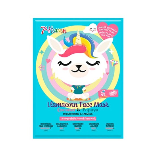 7TH HEAVEN Mascarilla Animal Mask Llamacorn 1Ud 0