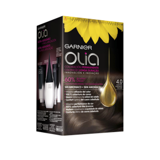 Tinte Pelo Garnier Olia N4,0 Castaño 0