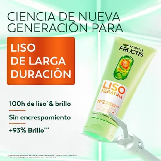 Acondicionador Fructis Liso Keratina 200Ml 1