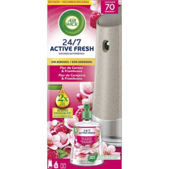 Air Wick Ambientador 24/7 Active Fresh Flor de Cerezo & Frambuesa 0