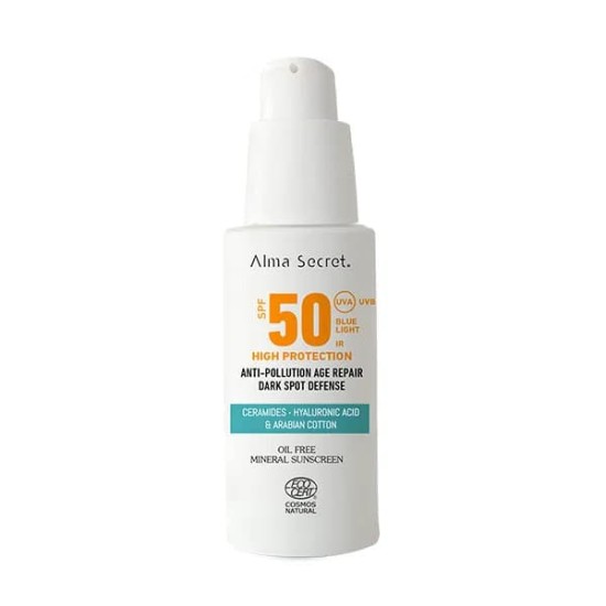 ALMA SECRET Anti-Pollution Face Mineral Sunscreen spf50 50ml 0