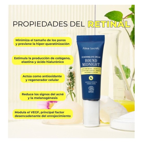 ALMA SECRET Contorno De Ojos Round Midnight 0,05% Retinal 10Ml 2
