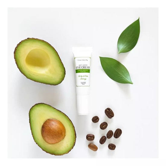 ALMA SECRET EYE CREAM antiedad con aguacate, té verde & cafeína 10ml 1