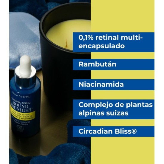 ALMA SECRET Sérum con Retinal puro Round Midnight 0,1% 30ml 3
