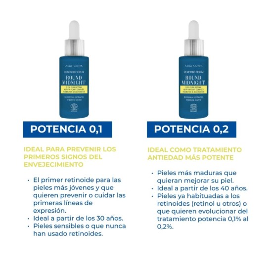 ALMA SECRET Sérum con Retinal puro Round Midnight 0,1% 30ml 4