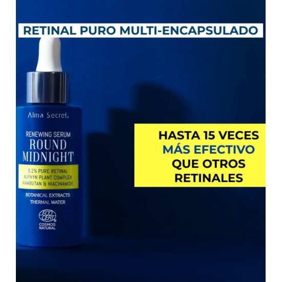 ALMA SECRET Sérum con Retinal puro Round Midnight 0,2% 30ml 1