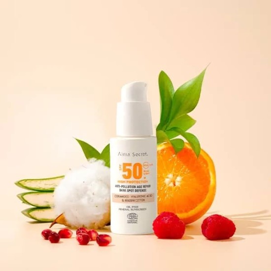 ALMA SECRET Solar Facial Natural con color SPF50 50ml 4