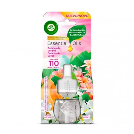 Ambientador Airwick Essential Oils Delicias De Verano Recambio 0