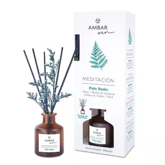 Ambientador Ambar Zen Mikado Palo Santo 40Ml 0