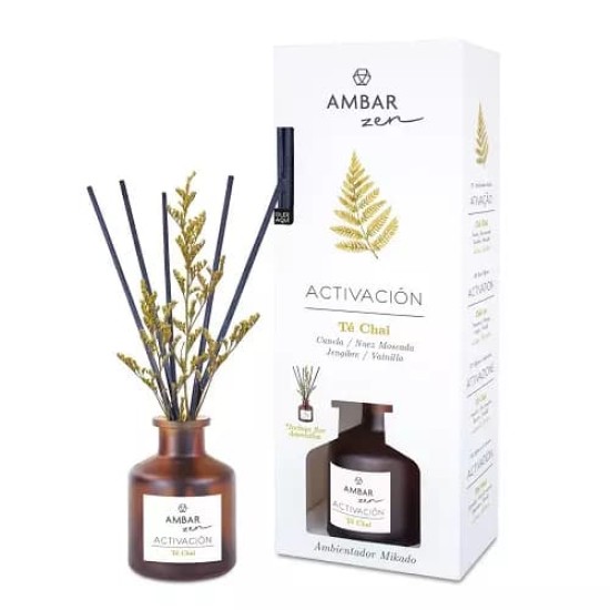 Ambientador Ambar Zen Mikado Té Chai 40Ml 0