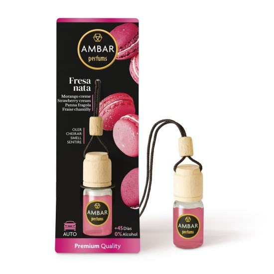 Ambientador Ambar Coche Fresa y Nata 0