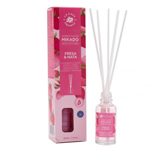 Ambientador Mikado La Casa de Los Aromas Fresa y Nata 30ml 0