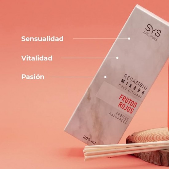 Ambientador SYS Mikado Recambio Frutos Rojos 200Ml 2