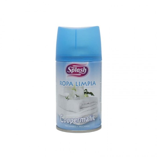 Ambientador Splash Ropa Limpia Recambio 250ml 0