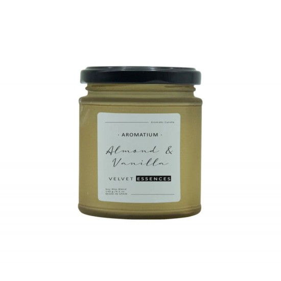 Ambientador Vela Aromatium Velvet Essences Almond Vanilla 1M 0