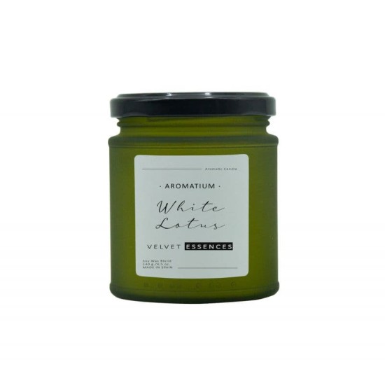 Ambientador Vela Aromatium Velvet Essences White Lotus 1M 0