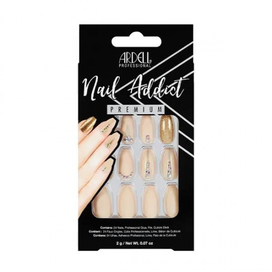 Ardell Nail Addict Nude Jeweled 0