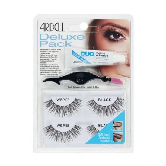 Ardell Pestañas Deluxe Pack Wispies Black 0