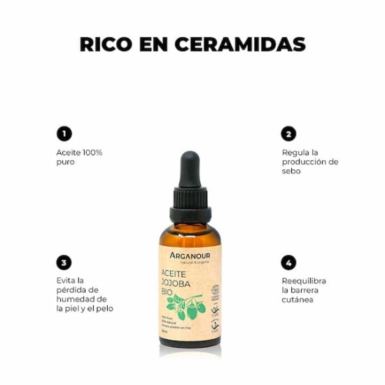 Arganour Aceite Jojoba 100% Puro 50ml 1