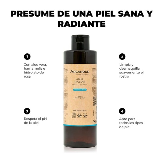 Arganour Agua Micelar 250ml 2