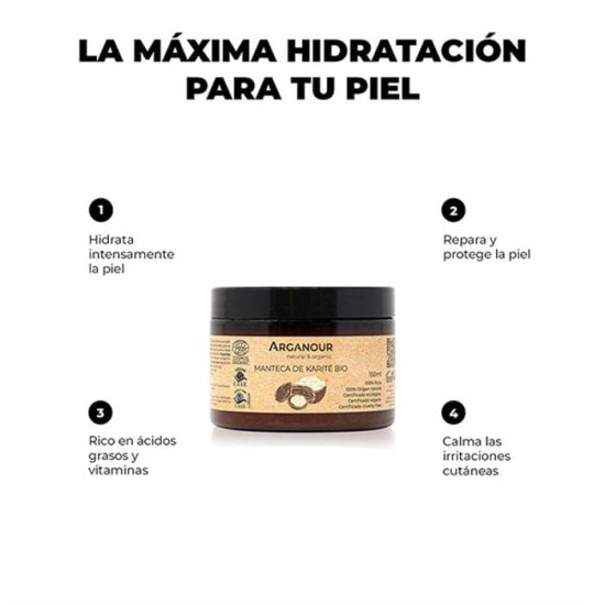 Arganour Manteca De Karité Bio 150ml 1