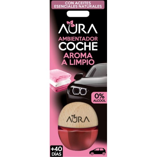 Aura Ambientador Coche Aroma a Limpio 0