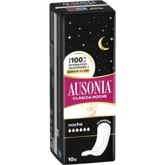 Ausonia Noche Clásica Compresas 10 Und 0