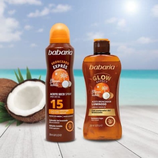 Babaria Aceite Bronceador en Gel Luminoso 200Ml 5