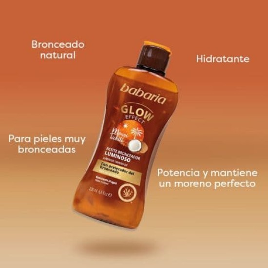 Babaria Aceite Bronceador en Gel Luminoso 200Ml 4