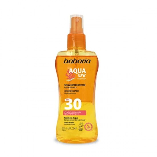 Babaria Aqua Uv Spray Fotoprotector Spf30  200Ml 0