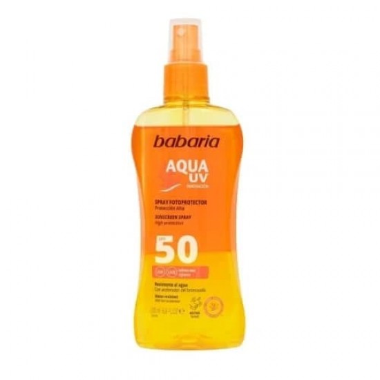 Babaria Aqua Uv Spray Fotoprotector Spf50  200Ml 0