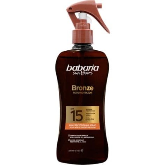 Babaria Bronze Fotoprotector Spray Aceite Protector Solar SPF 15 300ml 0